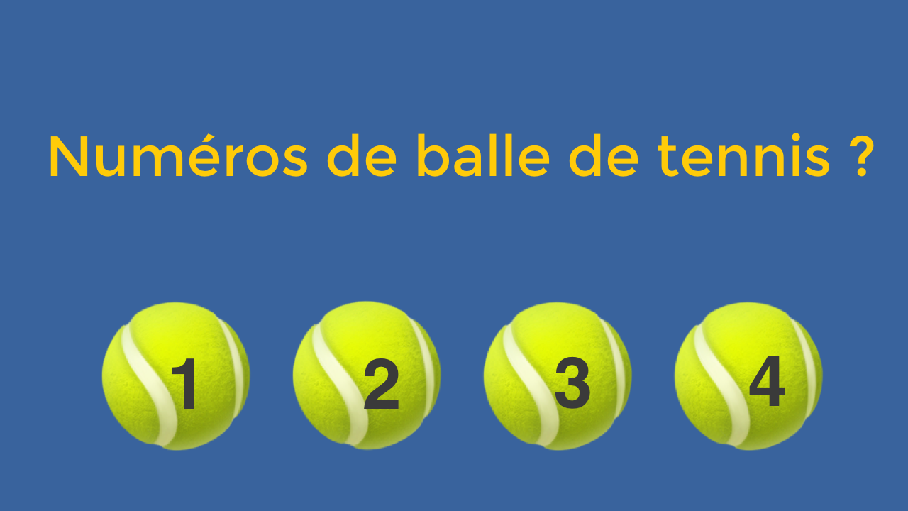NumÃ©ros de balle de tennis