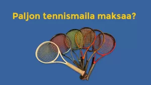 Tennismailan hinta